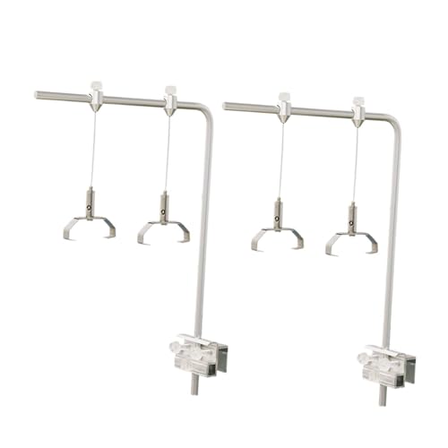 Harilla Lampenhalter für Aquarien, einfache Installation, Stabiler Lichtständer aus Aluminiumlegierung, Lampenhalter für Aquarien, mit 4 Clips Harilla Lampenhalter für Aquarien, einfache Installation, Stabiler Lichtständer aus Aluminiumlegierung, Lampenhalter für Aquarien, mit 4 Clips von Harilla
