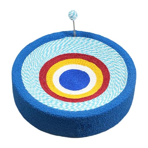 Harilla Rundes Katzenkratzbrett aus Karton, Bett, Spieltrainingsspielzeug, Möbelschutz, Kätzchen, interaktives Spielzeug, Übungs-Katzenkratzbrett Harilla Rundes Katzenkratzbrett aus Karton, Bett, Spieltrainingsspielzeug, Möbelschutz, Kätzchen, interaktives Spielzeug, Übungs-Katzenkratzbrett von Harilla