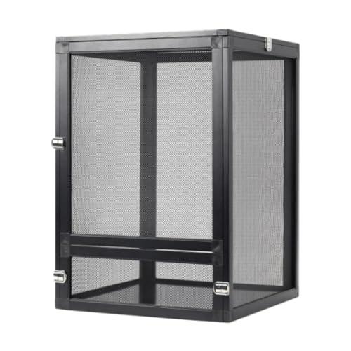 Harilla Schlangen-Aluminium-Bildschirmkäfig Reptilien-Terrarium Einfacher Montagebehälter Bartagamen Belüftung Eidechsen-Lebensraumkäfig, 23x23x33cm Harilla Schlangen-Aluminium-Bildschirmkäfig Reptilien-Terrarium Einfacher Montagebehälter Bartagamen Belüftung Eidechsen-Lebensraumkäfig, 23x23x33cm von Harilla