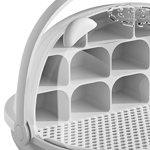 Harilla Seidenraupen-Wachstumsbox, Kleintier-Zuchtbehälter, abnehmbare Fächer, transparente Reptilien-Futterbox, Seidenraupen-Schlüpfbehälter, Grau Harilla Seidenraupen-Wachstumsbox, Kleintier-Zuchtbehälter, abnehmbare Fächer, transparente Reptilien-Futterbox, Seidenraupen-Schlüpfbehälter, Grau von Harilla