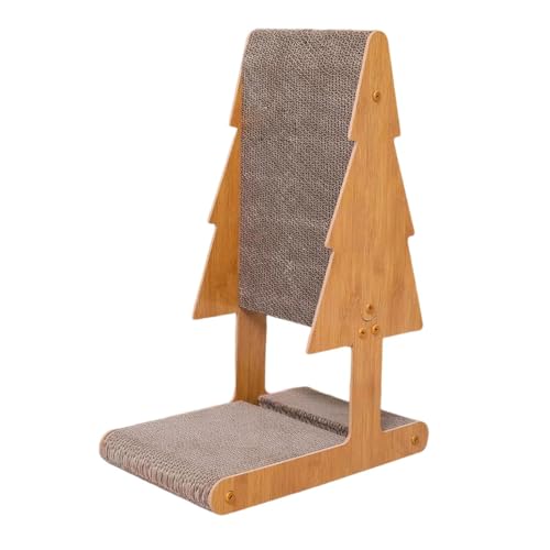 Harilla T-förmiger Katzenkratzbaum, Möbelschutz, gemütliches Ausruhen und Spielen mit Glöckchenspielzeug für Hauskatzen und Kätzchen, Katzenkratzbrett, Style B von Harilla