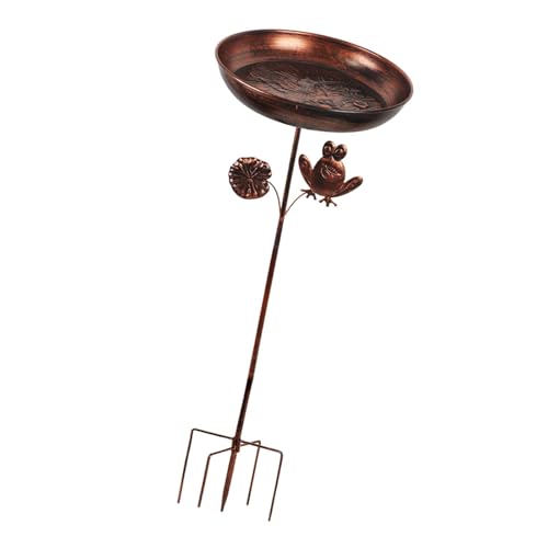 Harilla Vogelbad für den Außenbereich mit Pfahl, Design, vielseitiger Ständer, neuartige Vogelfutterstation, Gartendekoration für die Terrasse, den Harilla Vogelbad für den Außenbereich mit Pfahl, Design, vielseitiger Ständer, neuartige Vogelfutterstation, Gartendekoration für die Terrasse, den von Harilla