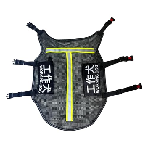 Harilla Weste für Diensthunde, weiche Trainingsjacke, Schnellverschlussschnalle, austauschbare Haustierweste mit Etikettenaufnäher, Hundegeschirr, Yellow M Harilla Weste für Diensthunde, weiche Trainingsjacke, Schnellverschlussschnalle, austauschbare Haustierweste mit Etikettenaufnäher, Hundegeschirr, Yellow M von Harilla