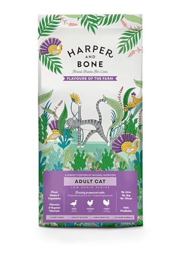 Harper & Bone Adult Cat – Flavours of The Farm – Ente, Huhn und Truthahn (2 kg) von Harper & Bone