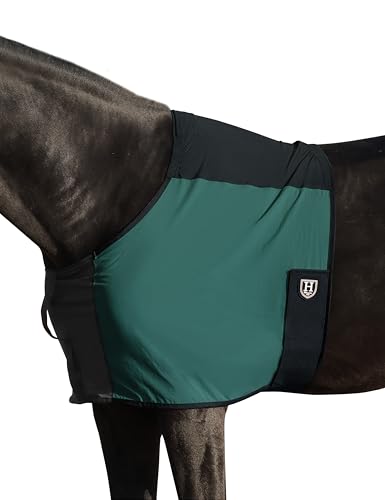 Brustschutz für Pferde, elastisch und Nylon, Dunkelgrün, Größe M von Harrison Howard
