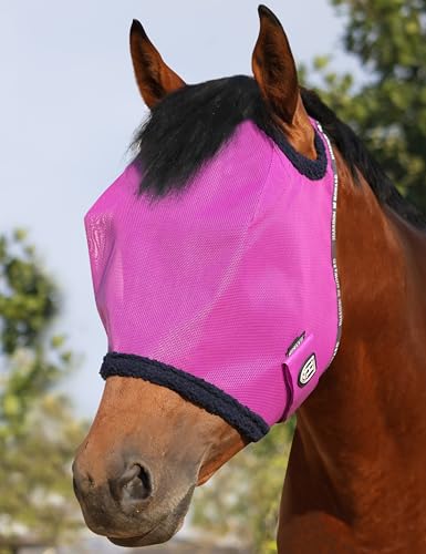 Harrison Howard All Round Mesh Fliegenmaske UV Schutz mit Fleece gepolsterter Einfassung lila M Harrison Howard All Round Mesh Fliegenmaske UV Schutz mit Fleece gepolsterter Einfassung lila M von Harrison Howard
