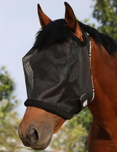 Harrison Howard Allround-Mesh Pferd Fliegenmaske UV-Schutz mit Fleece gepolsterter Einfassung schwarz L Harrison Howard Allround-Mesh Pferd Fliegenmaske UV-Schutz mit Fleece gepolsterter Einfassung schwarz L von Harrison Howard