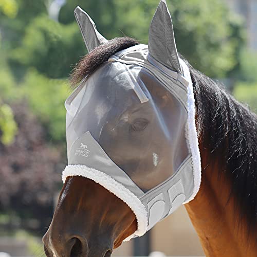 Harrison Howard CareMaster Pferde Fliegenmaske Halbes Gesicht Extra Wolle Schutz-Mondschein Silber Harrison Howard CareMaster Pferde Fliegenmaske Halbes Gesicht Extra Wolle Schutz-Mondschein Silber von Harrison Howard