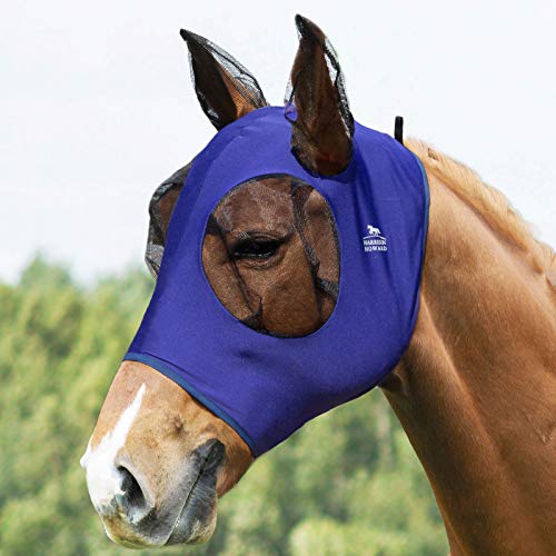 Harrison Howard Super Comfort Stretchy Fly Mask Large Eye Space with UV Protection Soft on Skin with Breathability Marineblau X-Large Harrison Howard Super Comfort Stretchy Fly Mask Large Eye Space with UV Protection Soft on Skin with Breathability Marineblau X-Large von Harrison Howard