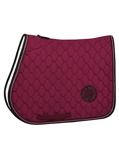 Harrison Howard Equestrian Allzweck-Schabracke Hochleistungs-Schabracke Englische Schabracke mit überlegener Stoßdämpfung, Burgunderrot Harrison Howard Equestrian Allzweck-Schabracke Hochleistungs-Schabracke Englische Schabracke mit überlegener Stoßdämpfung, Burgunderrot von Harrison Howard