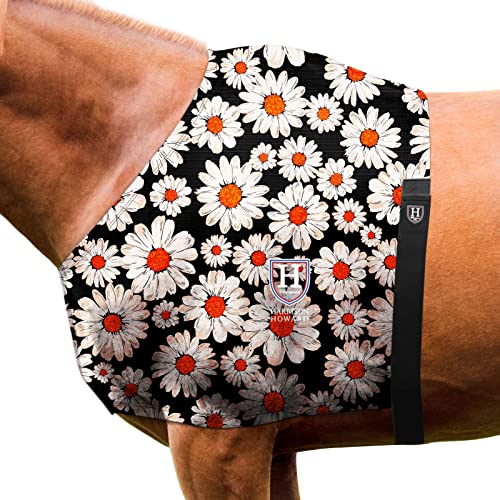 Harrison Howard Wärmeisolierendes, atmungsaktives, dehnbares Schulterschutz-Lätzchen für Pferde, Gänseblümchen, Größe M von Harrison Howard