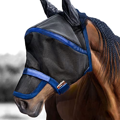 Harrison Howard Maskology Supreme Pferdefliegenmaske Navy (M) von Harrison Howard