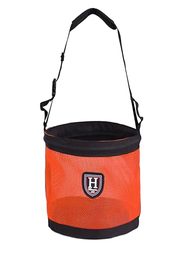 Harrison Howard Maulkorb für Pferde, Nylon, Netz, Körnerfuttertasche mit gepolstertem Umhängeband, verstellbarer Gürtel, Orange, Größe L Harrison Howard Maulkorb für Pferde, Nylon, Netz, Körnerfuttertasche mit gepolstertem Umhängeband, verstellbarer Gürtel, Orange, Größe L von Harrison Howard