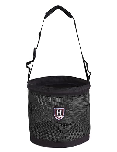 Harrison Howard Maulkorb für Pferde, Nylon, Netz, Körnerfuttertasche mit gepolstertem Umhängeband, verstellbarer Gürtel, schwarz, Größe L Harrison Howard Maulkorb für Pferde, Nylon, Netz, Körnerfuttertasche mit gepolstertem Umhängeband, verstellbarer Gürtel, schwarz, Größe L von Harrison Howard