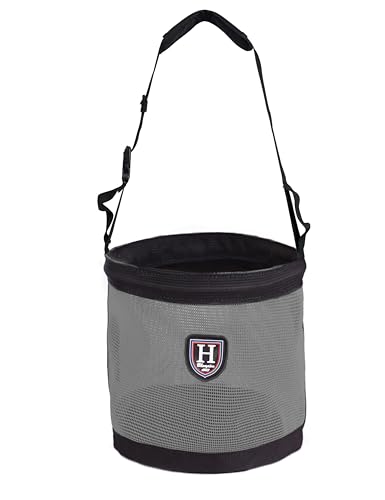 Harrison Howard Maulkorb für Pferde, Nylon-Netz, Körner-Futtertasche mit gepolstertem Umhängeband, verstellbarer Gürtel, Dunkelgrau, Größe M Harrison Howard Maulkorb für Pferde, Nylon-Netz, Körner-Futtertasche mit gepolstertem Umhängeband, verstellbarer Gürtel, Dunkelgrau, Größe M von Harrison Howard