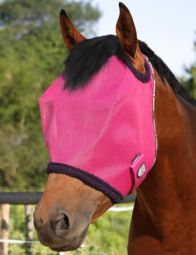 Harrison Howard Pferde Fliegenmaske Standard-Bremsenmaske mit Komfort-Fleece-Polsterung UV-Schutz für Pferde Harrison Howard Pferde Fliegenmaske Standard-Bremsenmaske mit Komfort-Fleece-Polsterung UV-Schutz für Pferde von Harrison Howard