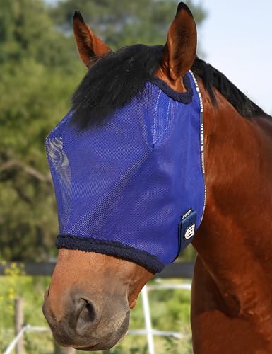 Harrison Howard Pferde Fliegenmaske Standard-Bremsenmaske mit Komfort-Fleece-Polsterung UV-Schutz für Pferde von Harrison Howard
