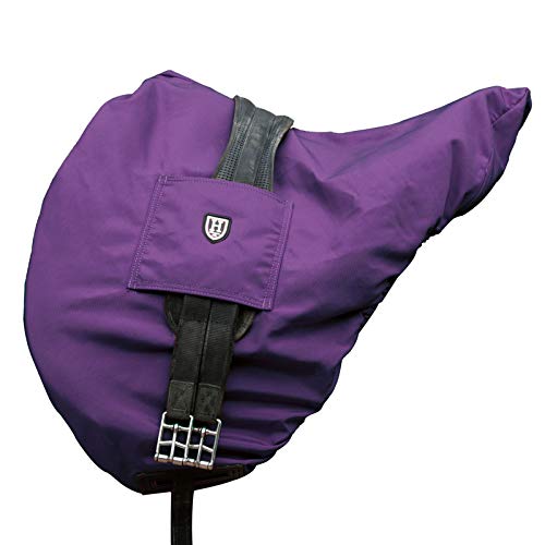 Harrison Howard Premium Waterproof/Breathable Fleece-Lined Long-Lasting Outer Damage Protection Saddle Cover for Dressage Regal Purple von Harrison Howard
