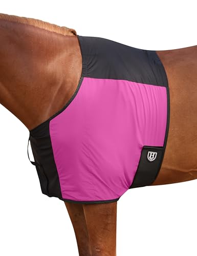 Harrison Howard Schulterschutz für Pferde, schlank, Nylon und Stretch, Magenta, Größe M von Harrison Howard