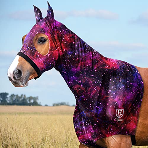 Harrison Howard Soft Fleece Trim Stretchy All-Covered Bequeme Pferdekopfhaube mit Reißverschluss-Weit Cosmos M Harrison Howard Soft Fleece Trim Stretchy All-Covered Bequeme Pferdekopfhaube mit Reißverschluss-Weit Cosmos M von Harrison Howard
