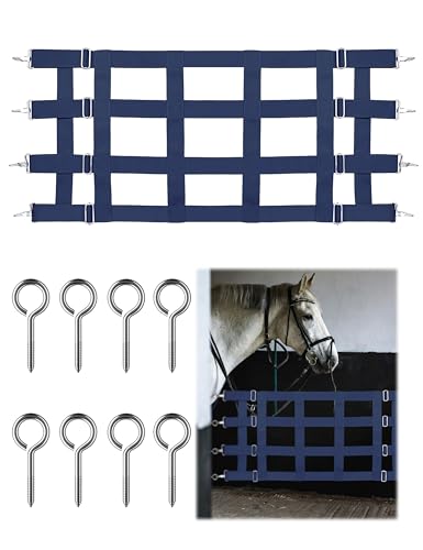 Harrison Howard Stabiles, verstellbares Gurtband-Design, Poly 4 Lamellen, Stallschutz für Pferde, Marineblau Harrison Howard Stabiles, verstellbares Gurtband-Design, Poly 4 Lamellen, Stallschutz für Pferde, Marineblau von Harrison Howard