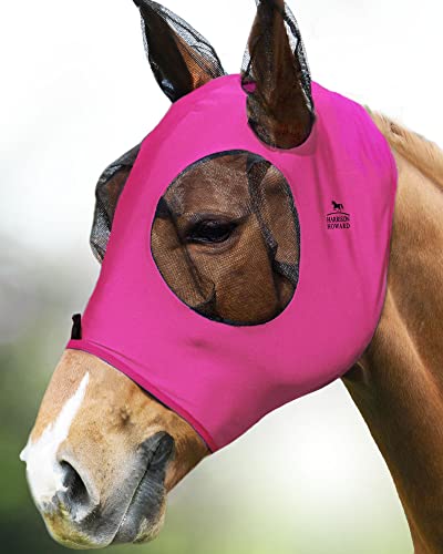 Harrison Howard Stretch Super Komfort Pferde Fliegenmaske UV-Schutz mit Ohrenschutz von Harrison Howard
