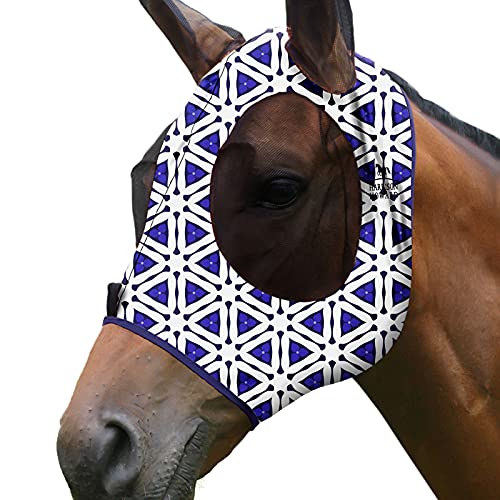 Harrison Howard Super Comfort Stretchy Fly Mask Large Eye Space with UV Protection Soft on Skin with Breathability Magisches Prisma Harrison Howard Super Comfort Stretchy Fly Mask Large Eye Space with UV Protection Soft on Skin with Breathability Magisches Prisma von Harrison Howard