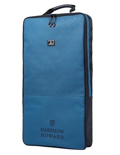 Harrison Howard Wasserdichte Zaumzeugtasche Halfter Tasche für Pferde mit 3 Zinken Tack Rack Stabiler Stoff Pferdezaumzeug Tragetasche Blau von Harrison Howard