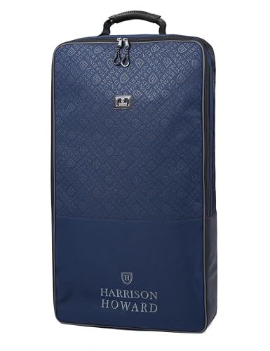 Harrison Howard Wasserdichte Zaumzeugtasche Halfter Tasche für Pferde mit 3 Zinken Zaumzeug Stabiler Stoff Pferdezaumzeug Tragetasche Navy von Harrison Howard