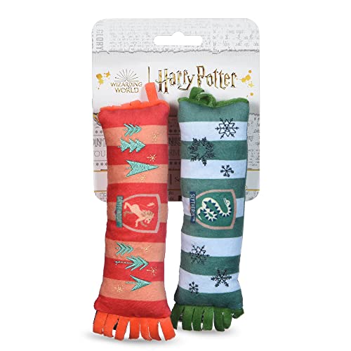 Harry Potter Holiday Plüsch Quietscher Gryffindor und Slytherin Schal Spielzeug | Hundespielzeug für Hunde, Plüsch Hundespielzeug, Quietschspielzeug, Spielzeug für Hunde mit Quietscher, 20,3 cm - 2 von Harry Potter