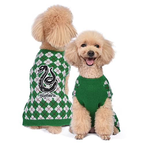 Harry Potter: Slytherin Haustierpullover – Größe M, Harry Potter Kostüme für Hunde, Grün von Harry Potter