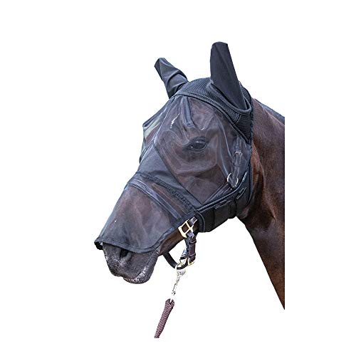 Harry's Horse 31300009-L Fliegenschutzmaske Flyshield mit Ohren und Nasenteil, Größe L von Harry's Horse