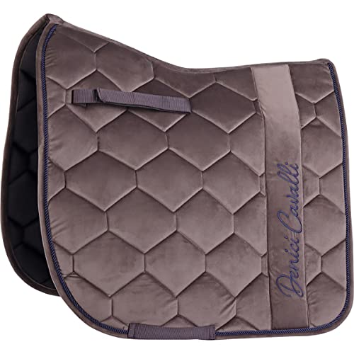 Harry's Horse Schabracke Denici Cavalli Taupe Velvet - Dressur Cob/VB - Hellbraun von Harry's Horse