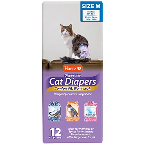 Einwegwindeln für Katzen, Größe M von Hartz
