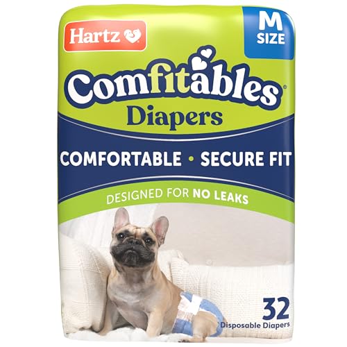 Hartz Einweg-Hundewindeln mit FlashDry-Gel-Technologie, Größe M, 32 Stück von Hartz