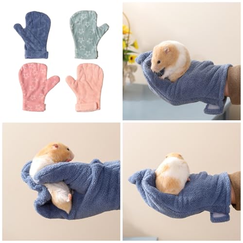 Hamster-Bissresistente Handschuhe, Schutzspielzeug, Polyester, weich, bequem, Hamster, Interaktion, Spiel, Vogeltraining von Hattba