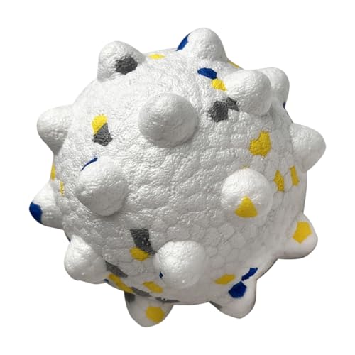 Hattba Kaufester Hundespielzeug-Ball für aggressive Kauer mit Zahnreinigungs-Textur und hohem Sprung-Design, Gummiball für Hunde von Hattba