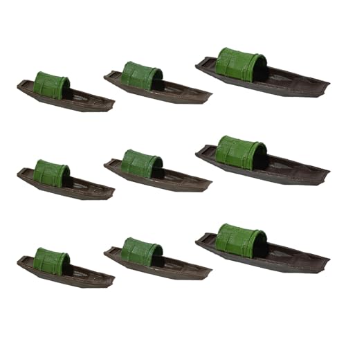 Hattba Künstliche Kanus, Boote, schwimmende Aquarien, Dekorationen für Aquarien, Terrarien, Garnelen, Boote, Ornamente, öffentliche Raum, Aquarium-Ornamente von Hattba