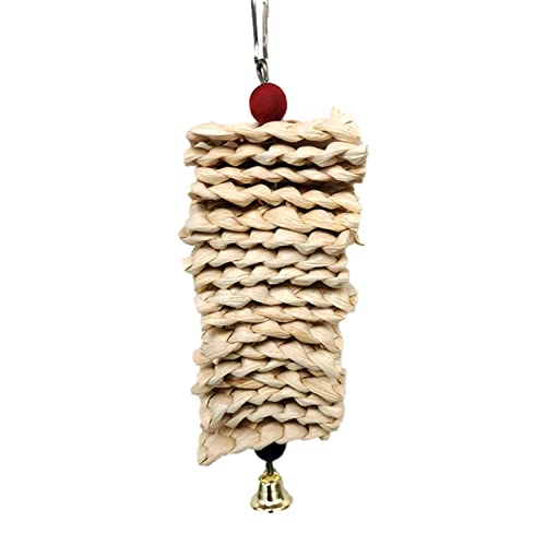Kauspielzeug für Papageien, farbige Holzperlen, Maisschalen, Unterhaltung für kleine Vögel, Aras für Papageien, Papageienblock Kauspielzeug für Papageien, farbige Holzperlen, Maisschalen, Unterhaltung für kleine Vögel, Aras für Papageien, Papageienblock von Hattba