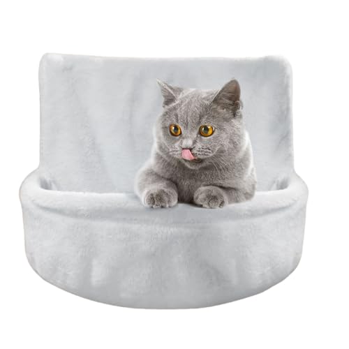 Plüsch-Katzen-Hängematten-Bett, große Hängematte, Schlafbett, warmes Haustierbett für den Winter, abnehmbar und maschinenwaschbar von Hattba