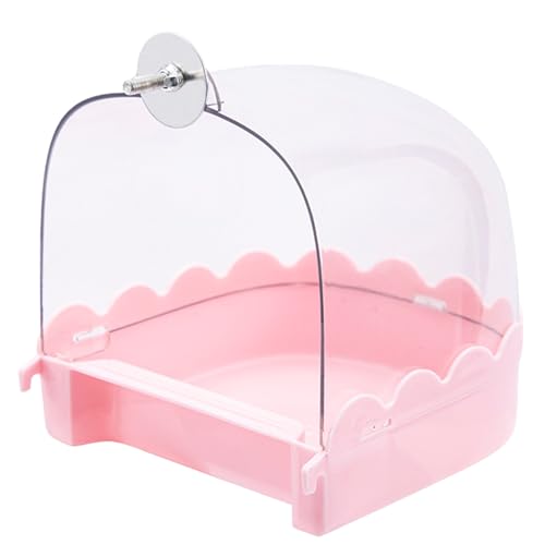 Vogeltränke für Käfig, Vogelkäfig, Addons, externer Badezimmerkäfig, montiert, transparent, Duschraum, Spritzschutz, Vogeltränke für Sittiche Vogeltränke für Käfig, Vogelkäfig, Addons, externer Badezimmerkäfig, montiert, transparent, Duschraum, Spritzschutz, Vogeltränke für Sittiche von Hattba