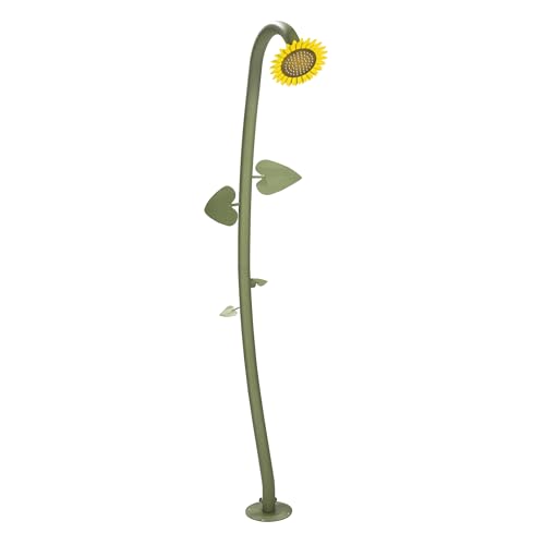 Haushalt International Gartendusche Sonnenblume Flowershower - Höhe ca. 217 cm - Verstellbarer Duschkopf von Haushalt International