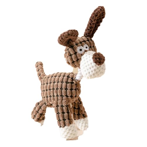 Haustierspielzeug, Hund Spielzeug, Hundespielzeug Kleine Hunde, Bissfest, Welpen-Kauspielzeug, Interaktives gefülltes Hund, Quietschendes Spielzeug für klein mittelgroße große Hund (Esel, 1 Pcs) von Hausio