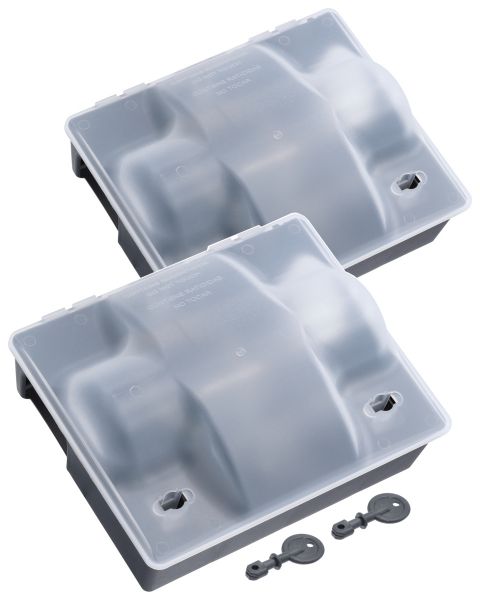 2x Köderstation Dualbox 2er Sparset - Durchlauf Schlagfalle und Köd... 2x Köderstation Dualbox 2er Sparset - Durchlauf Schlagfalle und Köd... von Hausmarke