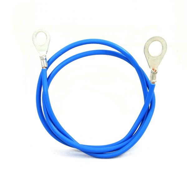 Erdanschlusskabel 50cm, 2x Öse, zur Verbindung von Weidezaungerät u... von Hausmarke