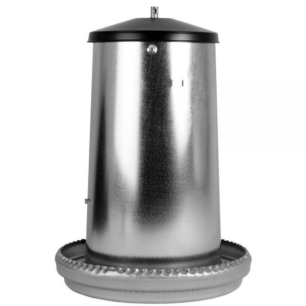 Geflügel-Futterautomat verzinkt 18kg, hängender Futterautomat mit D... Geflügel-Futterautomat verzinkt 18kg, hängender Futterautomat mit D... von Olba