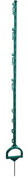 Steigbügelpfahl MUSTANG 155cm, grün, 16 Ösen, glasfaserverstärkter ... von Hausmarke