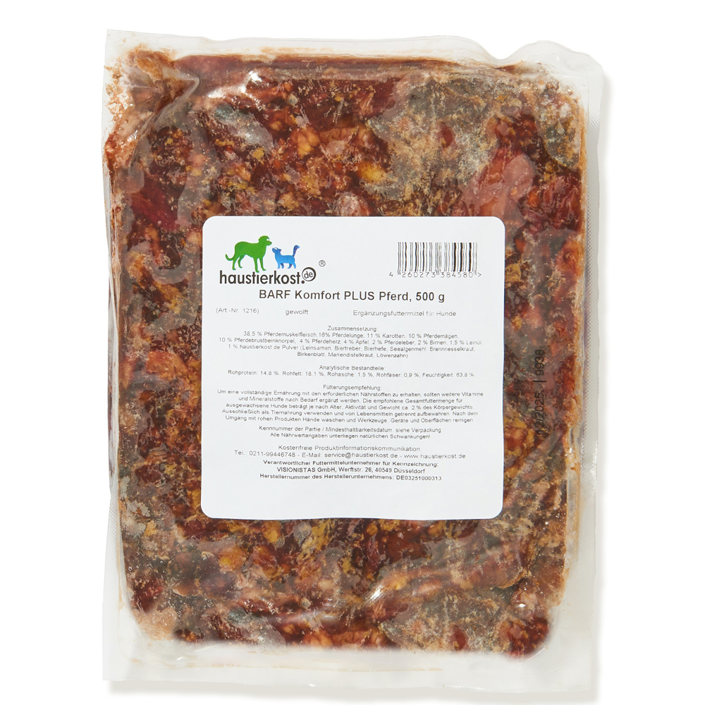 Haustierkost BARF Komfort PLUS Pferd - 12 x 500 g Haustierkost BARF Komfort PLUS Pferd - 12 x 500 g von Haustierkost