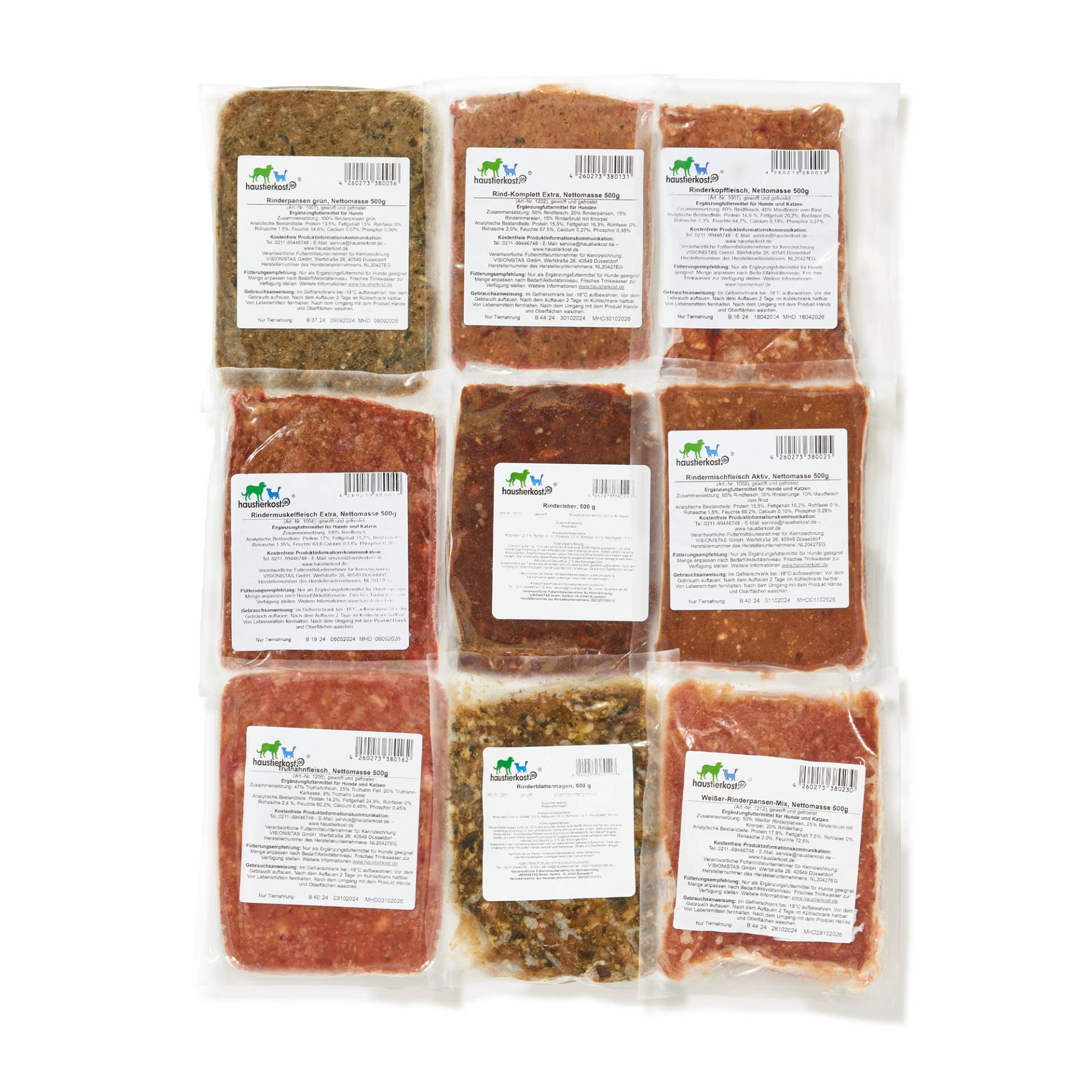 Haustierkost Paket Hund Aktiv - 9 kg Haustierkost Paket Hund Aktiv - 9 kg von Haustierkost