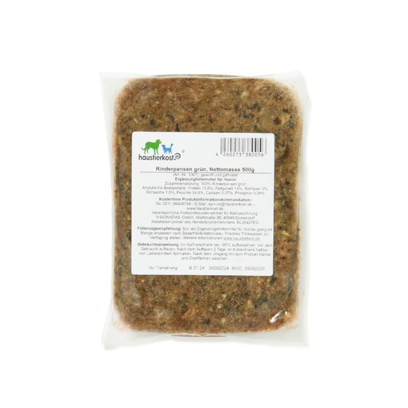 Haustierkost Rinderpansen grün - 12 x 500 g Haustierkost Rinderpansen grün - 12 x 500 g von Haustierkost